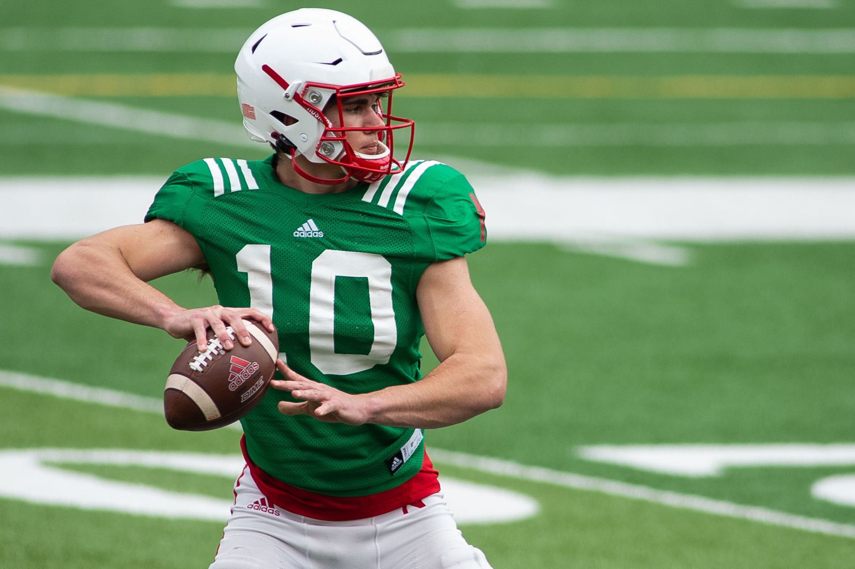 Nebraska football practice, 4.17
